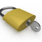 3d padlock key safety metal lock security